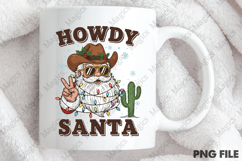 Howdy Santa Sublimation Png Product Image 4