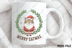 Merry Catmas Christmas Png Product Image 4
