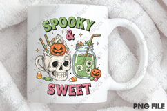 Coffee Halloween Spooky &amp; Sweet PNG Product Image 4