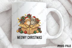 Meowy Christmas Sublimation Png Product Image 4