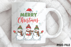Merry Christmas Snowman PNG Product Image 4