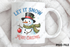Let It Snow Merry Christmas Png Product Image 4
