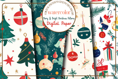 Merry and Bright Christmas Patterns Product Image 1