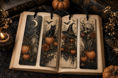 Gothic Halloween Edges 3 PNG Clipart Set Product Image 2