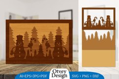 Christmas Snowman Layered Lasercut BUNDLE 10 DESIGNS Product Image 2