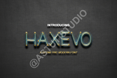 Haxevo - Modern Geometric Display Font Product Image 3