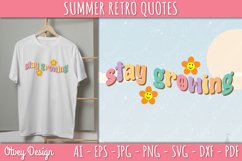 Summer Retro Quotes SVG| Retro Summer SVG Product Image 1