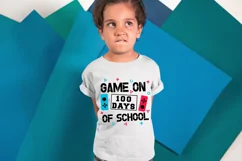 Game on 100 days of school SVG, 100 days boys SVG, 100 Days Product Image 6