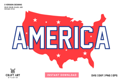 4th Of July SVG Design | America T Shirt Design SVG File Product Image 1