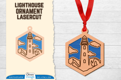 Lighthouse Ornament Lasercut Product Image 1