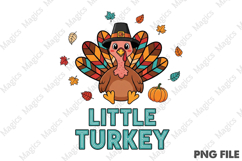 Thanksgiving PNG Turkey Sublimation Product Image 2