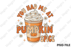 Pumpkin Spice Sublimation Design Product Image 1