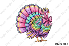 Disco Turkey Png, Thanksgiving Png Product Image 1