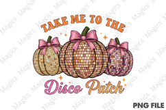 Disco Ball Pumpkin Png, Fall Png, Autumn Product Image 1