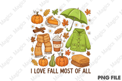 Fall Sublimation Design PNG Product Image 1