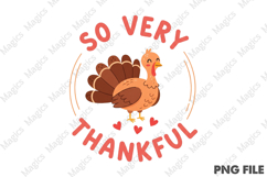 So Very Thankful Svg, Thanksgiving Png Product Image 1