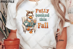 Fall Goose Reading PNG Product Image 2