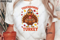 Touchdowns and Turkey, Thanksgiving PNG Product Image 2