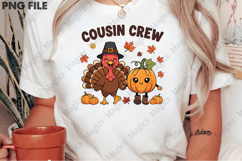 Cousin Crew Thanksgiving PNG,Pumpkin PNG Product Image 2