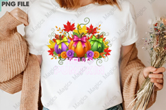 Halloween Neon Pumpkin Png Product Image 3
