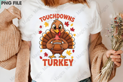 Touchdowns and Turkey, Thanksgiving PNG Product Image 3