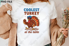 Coolest Turkey PNG Funny Boy Thanksgiving Product Image 3