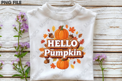 Hello Pumpkin Sublimation PNG Product Image 3