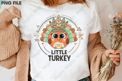 Little Turkey - Retro Thanksgiving PNG Product Image 3