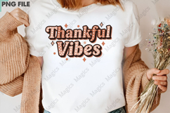 Thankful Vibes - Retro Thanksgiving PNG Product Image 3