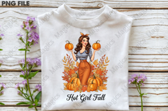 Hot Girl Fall Sublimation PNG Product Image 3