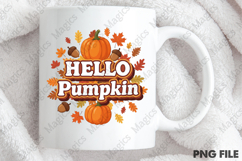 Hello Pumpkin Sublimation PNG Product Image 4