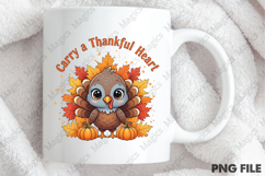 Carry a Thankful Heart, Thanksgiving PNG Product Image 4