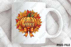 Fall Vibes Sublimation Design PNG Product Image 4