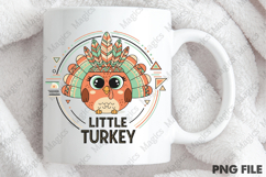 Little Turkey - Retro Thanksgiving PNG Product Image 4