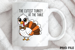 Cute Girl Thanksgiving Png, Toddler Png Product Image 4