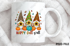 Happy Fall Y’all Gnome PNG, Leopard Hat Product Image 4