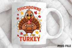 Touchdowns and Turkey, Thanksgiving PNG Product Image 4