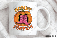 Howdy Fall Western Pumpkin Png Product Image 4