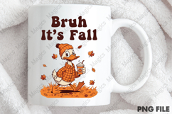 Bruh It’s Fall Png Funny Goose Fall Product Image 4