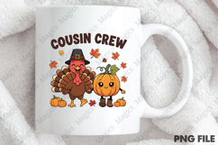 Cousin Crew Thanksgiving PNG,Pumpkin PNG Product Image 4