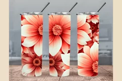 Flower Tumbler Sublimation Wrap, Flower Tumbler Product Image 1