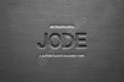 Jode - Elegant Modern Sans Serif Typeface Product Image 1