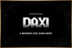 Daxi - Modern Geometric Sans Serif Typeface Product Image 1