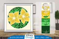 3D Shadow Box Floral Layered Papercut BUNDLES Product Image 2