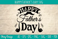 Happy Father's Day SVG | Happy Father's Day Cricut File Product Image 2