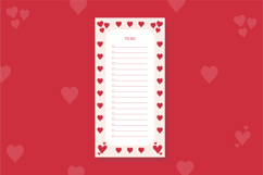 To do list template with Hearts | To do list Product Image 1