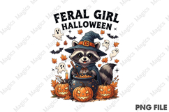 Feral Girl Halloween Png Product Image 1