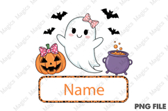 Personalized Kid Name Halloween Png Product Image 1