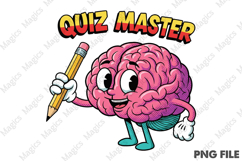 Quiz Master Png, Back To School Sublimation Product Image 1