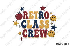 Retro Class Crew | Back to School Sublimation Design Product Image 1